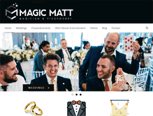 Tablet Screenshot of magicmatt.co.uk